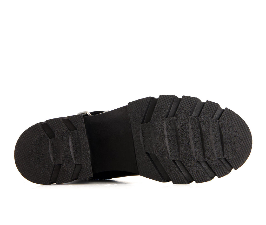 Andrea Women's Biker Boots With Buckle 90792