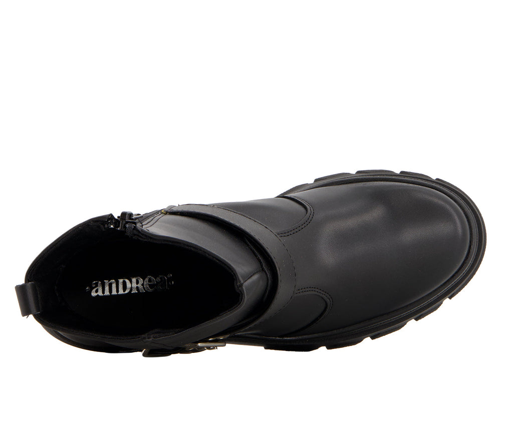 Andrea Women's Biker Boots With Buckle 90792