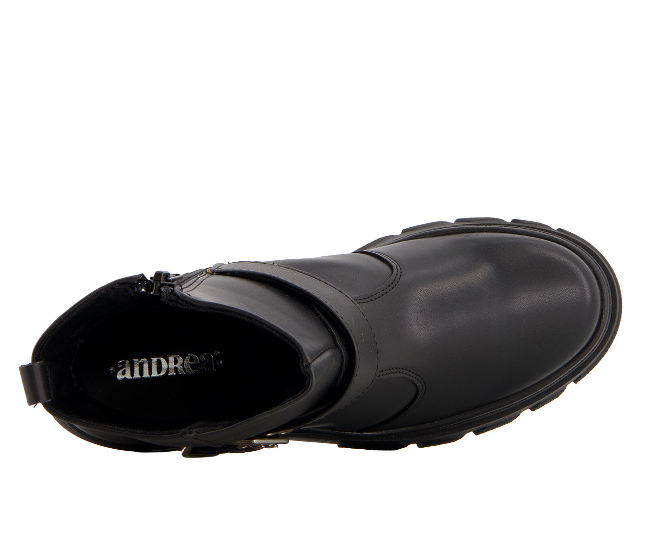 Andrea Women's Biker Boots With Buckle 90792