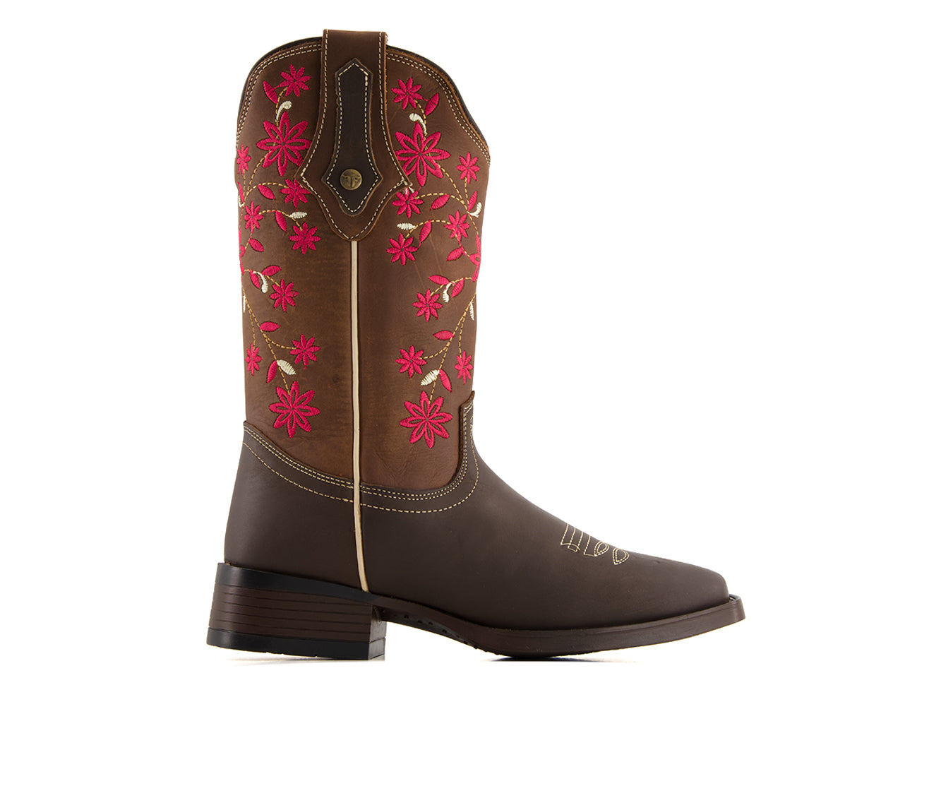 Forastero Women's Authentic Leather Flowers Embroidery Western Boots 93658
