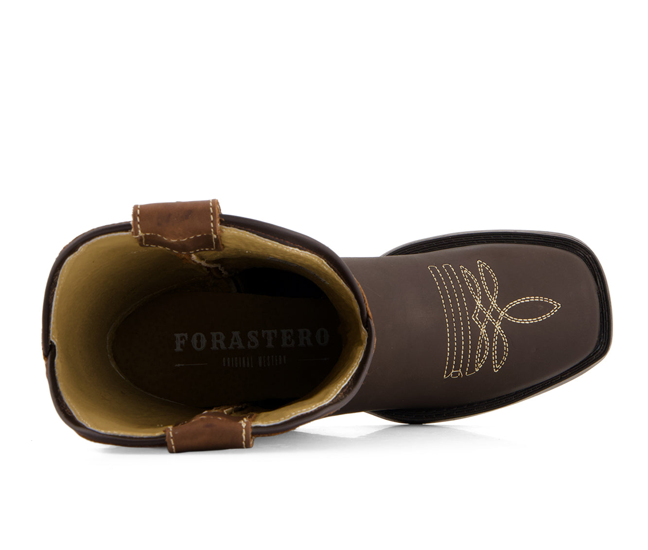 Forastero Women's Authentic Leather Flowers Embroidery Western Boots 93658