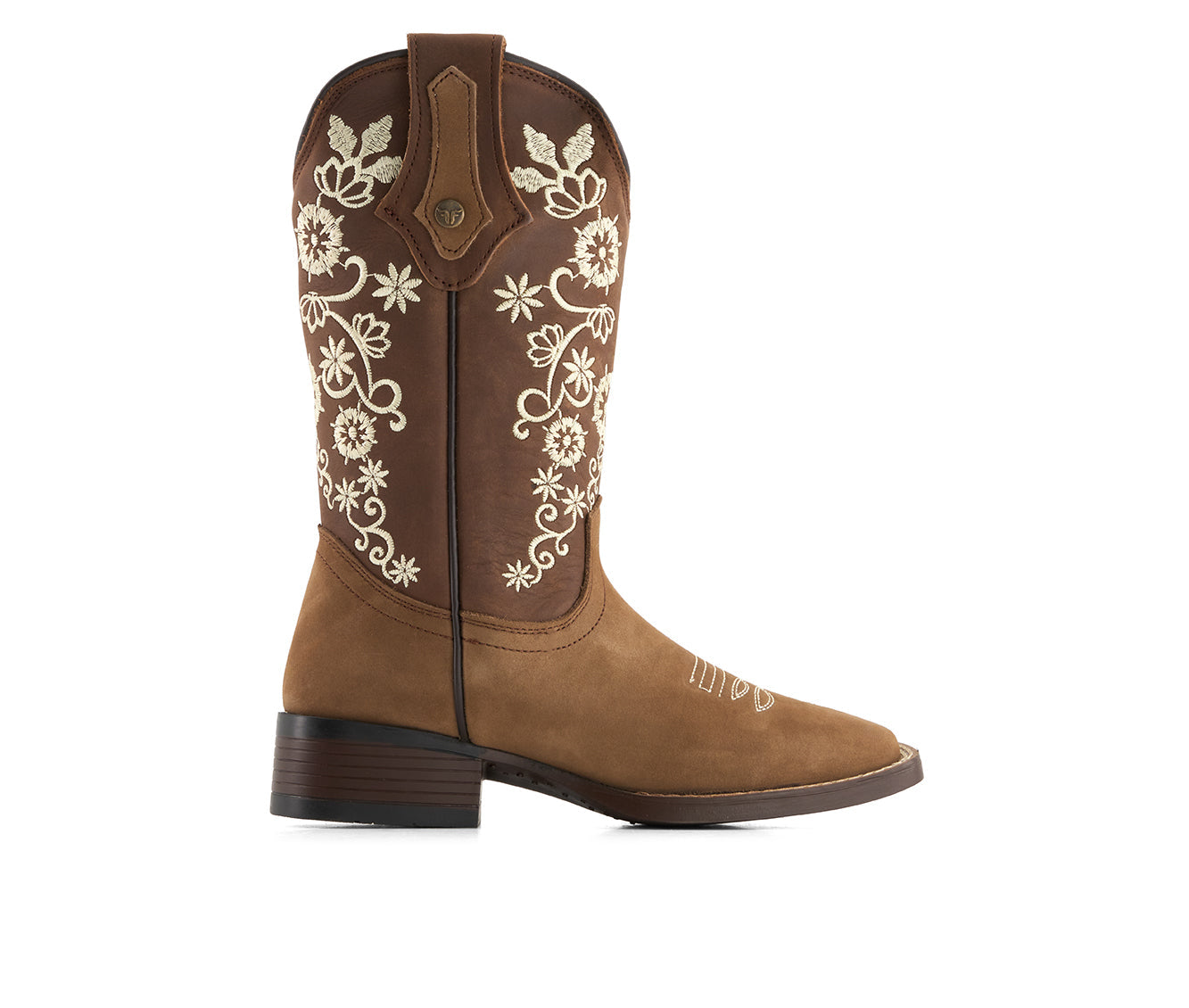 Forastero Women's Authentic Leather Flowers Embroidery Western Boots 93659