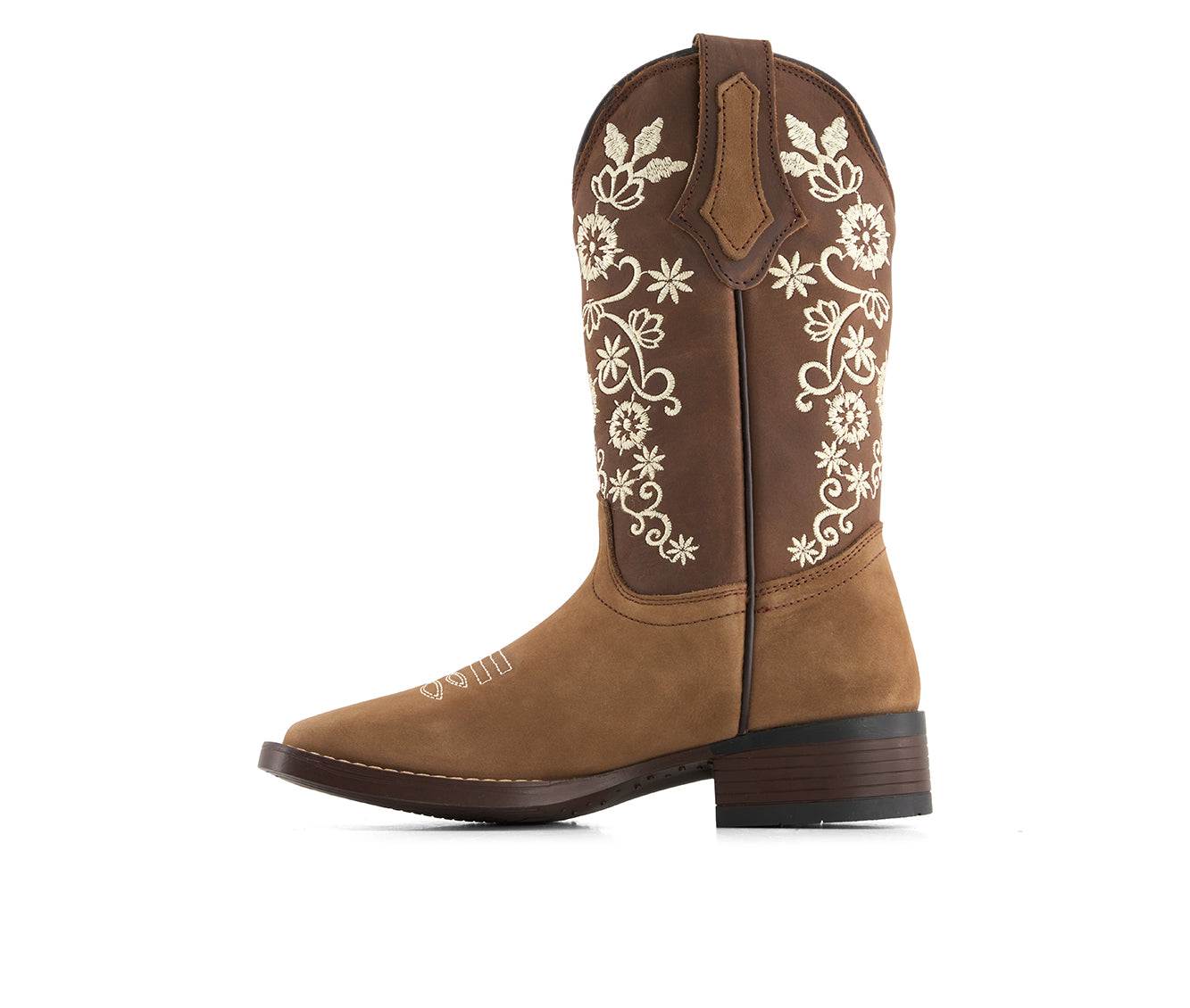 Forastero Women's Authentic Leather Flowers Embroidery Western Boots 93659