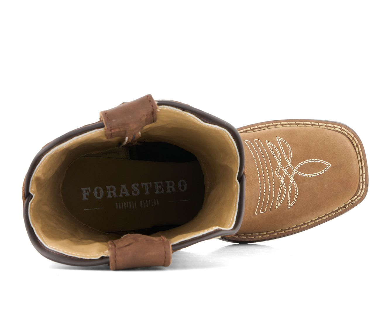 Forastero Women's Authentic Leather Flowers Embroidery Western Boots 93659